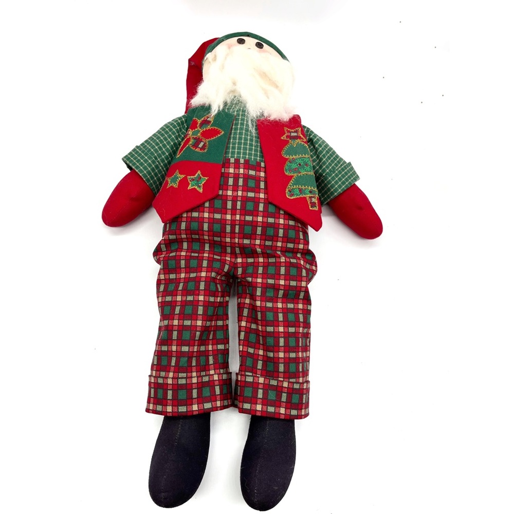 Vintage Christmas Elf Helper 19” sitting Holiday Plait